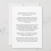 Klasse der 25 modernen Schwarz-Weiß-Foto Open Hous Ankündigung (Rückseite)