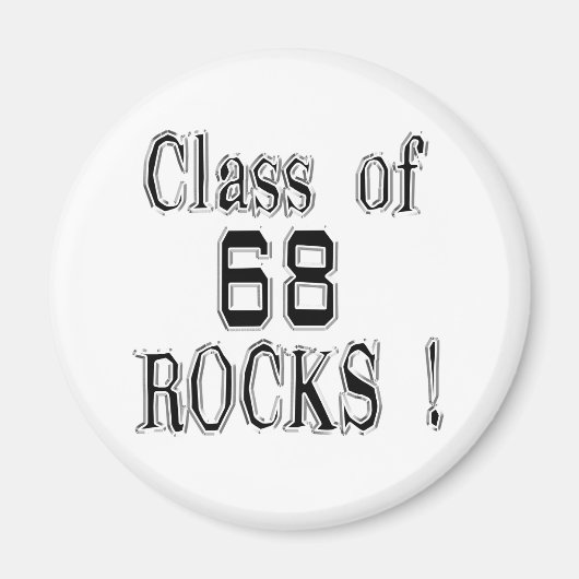 Klasse der '68 Rocks! Magnet (Vorne)