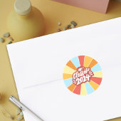 Klasse der Abschluss 2024 Runder Aufkleber