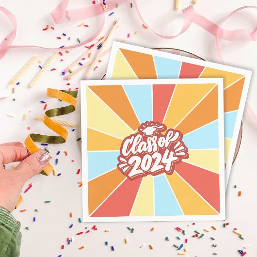 Klasse der Abschluss 2024 Serviette