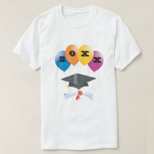 Klasse der Abschluss-Balloons-Graduate-Cap-Diplom T-Shirt