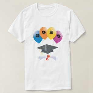 Klasse der Abschluss-Balloons-Graduate-Diploma 202 T-Shirt