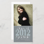 Klasse der Abschluss-Fotokarte der Hochschule 2012 Ankündigung (Vorne/Hinten)