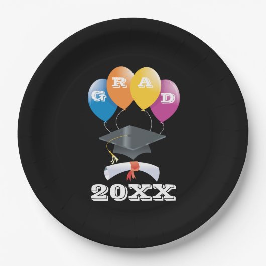 Klasse der Abschluss liefert Grad-Party Pappteller (Vorderseite)