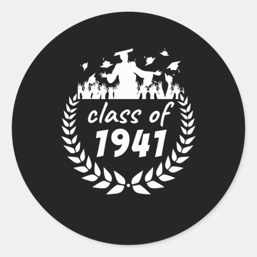 Klasse der Abschluss- oder Wiedersehen-Gestaltung Runder Aufkleber (Vorderseite)