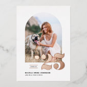 Klasse der Abschluss-Rose für Arch-Foto 2025 Folieneinladung (Vorderseite)