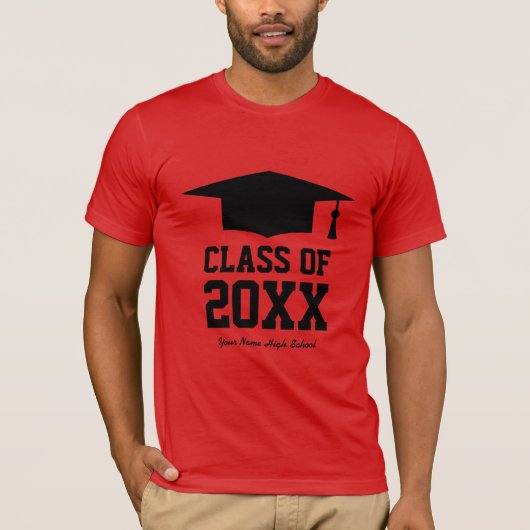 Klasse der Absolventen 2025 Abitur Party Tee für A (Vorderseite)