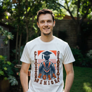 Klasse der Absolventen der High School 2024 Zoll T-Shirt