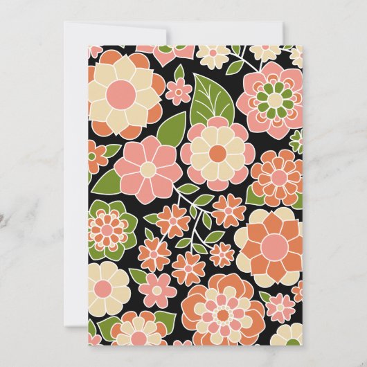 Klasse der ADD-JAHR-Blumenstudium Einladung (Rückseite)