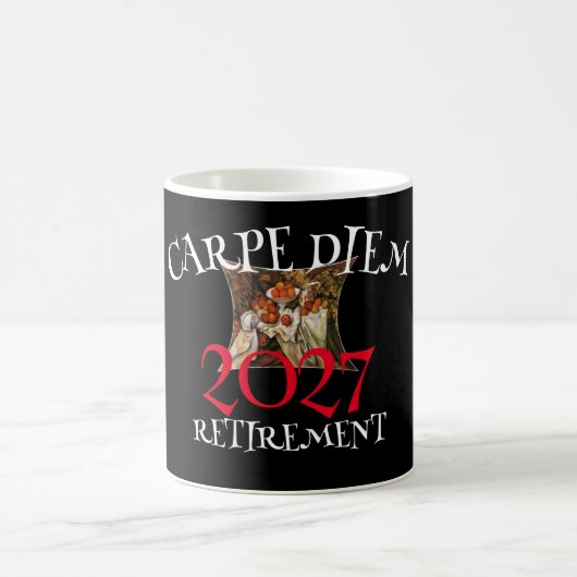 Klasse der Altersruhekarbe 2027 Kaffeetasse (Mittel)
