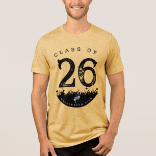 Klasse der Änderung zum benötigten Jahr Abschluss/ Tri-Blend Shirt