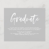 Klasse der Ankündigung des Abschlusses von 2025 (Rückseite)