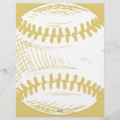 Klasse der Ankündigung des Baseball-Abschlusses Briefbogen (Rückseite)