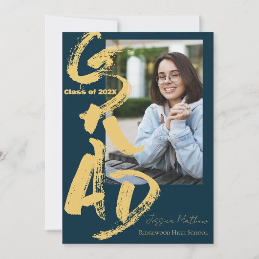 Klasse der Ankündigung des Blue Foto Abschluss 202 (Vorderseite)