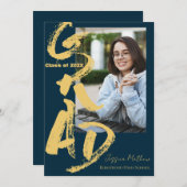 Klasse der Ankündigung des Blue Foto Abschluss 202 (Vorne/Hinten)