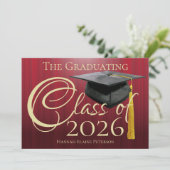 Klasse der Ankündigung des Roten Abschlusses 2025 (Stehend Vorderseite)