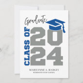 Klasse der Ankündigung von Simple Blue Abschluss 2 (Vorderseite)