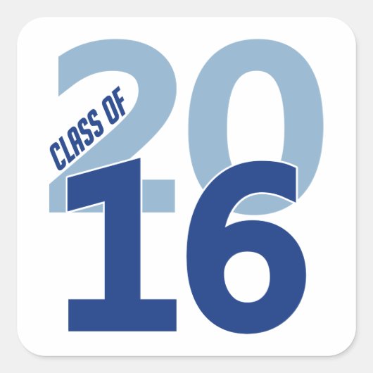 Klasse der Aufkleber 2016, anpassbar (Vorderseite)