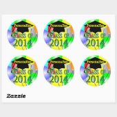 Klasse der Aufkleber für farbige Ballons 2014 (Blatt)