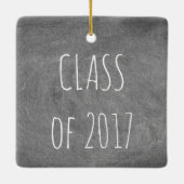 Klasse der Black Gray Chalkboard Blackboard 2017 Keramikornament (Rückseite)