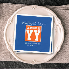 Klasse der Blauen und Orangenen Graduationspartei  Serviette