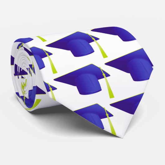 Klasse der Blue Cap & Diploma 20XX Abschluss Krawatte (Gerollt)