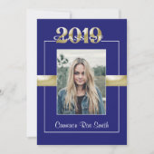 Klasse der Blue & Gold Graduation Party 2019 Einladung (Vorderseite)