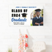 Klasse der Blue Graduate Foto Graduation Party 202 Banner (Insitu)