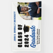 Klasse der Blue Graduate Foto Graduation Party 202 Banner (Vertikal)