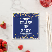 Klasse der Blue Graduation Party 2021 Serviette (Beispiel)