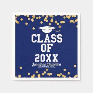 Klasse der Blue Graduation Party 2021 Serviette