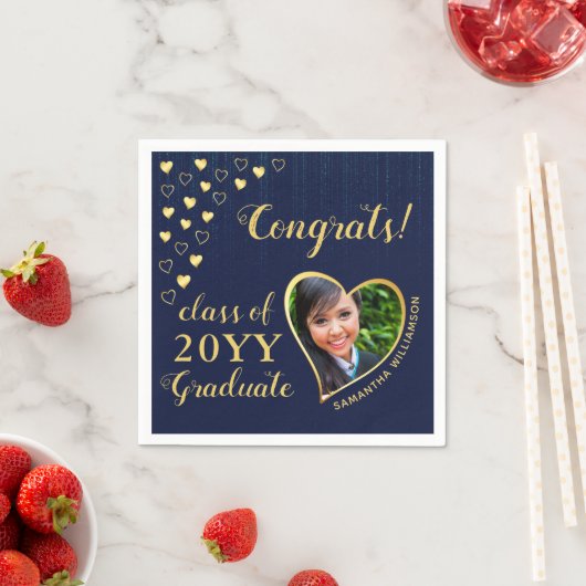 Klasse der Blue Graduation Party für das Graduate Serviette (Beispiel)