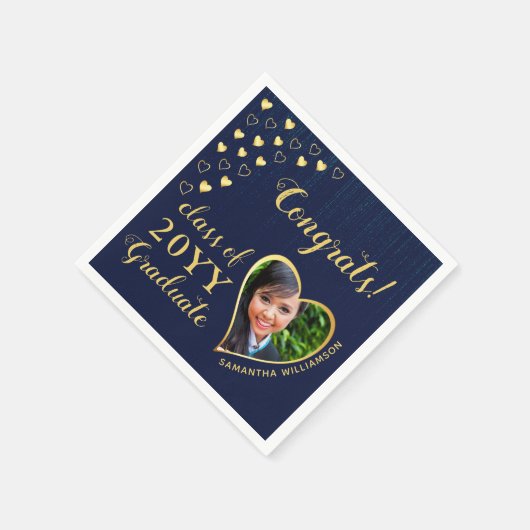 Klasse der Blue Graduation Party für das Graduate  Serviette (Ecke)