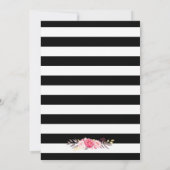 Klasse der Blumenstreifen der Klasse 2025 Abschlus Einladung (Rückseite)