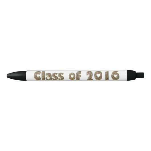 Klasse der Chic-Gold-Glitzer 2016 Herz-Typografie Kugelschreiber (Vorderseite)