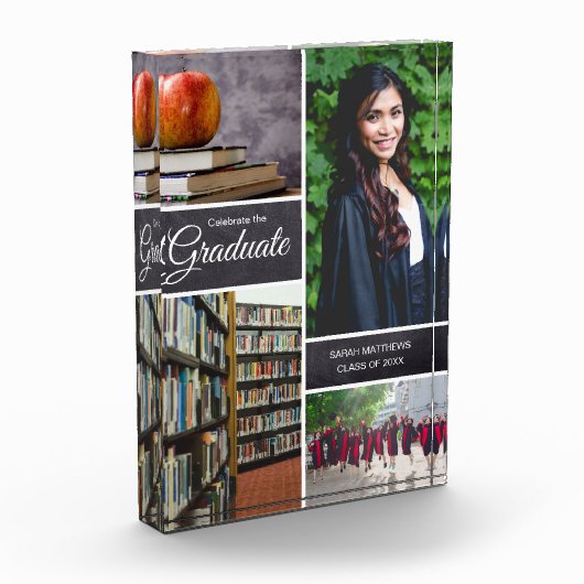 Klasse der Collage-Fotos für personalisiert Abschl Fotoblock (Links)