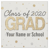 Klasse der Confetti Graduation Party Custom 2020 Stoff (Nahaufnahme)