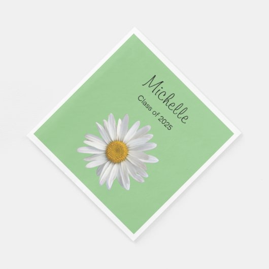Klasse der Daisy Green Graduation Party 2023 Serviette (Ecke)