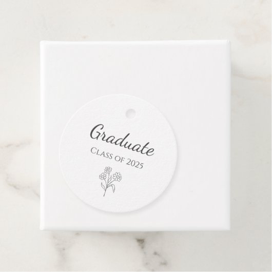 Klasse der einfachen botanischen Graduationspartei Geschenkanhänger (Beispiel)