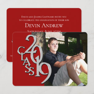 Klasse der Einladung des Roten Fotos 2019