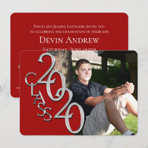 Klasse der Einladung des Roten Fotos 2020