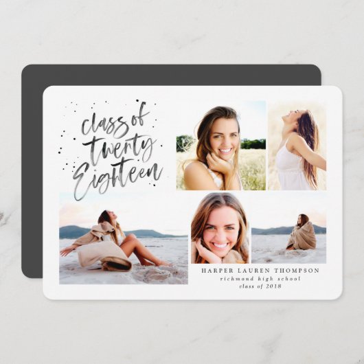 Klasse der Einladung für Hochschulabsolventen im R (Vorne/Hinten)