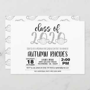 Klasse der Einladung von 2020 Abschluss - Gesichts