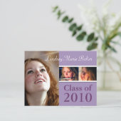 Klasse der Einladung von Postkarten für Abschluss (Stehend Vorderseite)