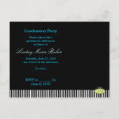 Klasse der Einladung von Postkarten für Abschluss (Rückseite)