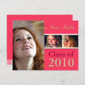 Klasse der Einladung von Postkarten für Abschluss  (Vorne/Hinten)
