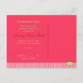 Klasse der Einladung von Postkarten für Abschluss (Rückseite)