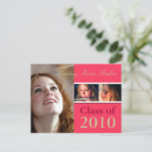 Klasse der Einladung von Postkarten für Abschluss  (Stehend Vorderseite)