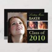 Klasse der Einladung von Postkarten zum Abschluss  (Vorne/Hinten)