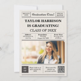 Klasse der Einladung von Zeitungen-Abschluss 2025